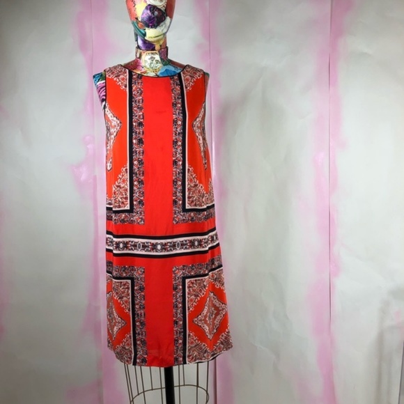 Anthro Canna Shift Maeve Pattern Tile Tunic - Picture 3 of 8